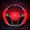 Custom Honda Civic 2022+ Carbon Fiber Steering Wheel || Made to Order