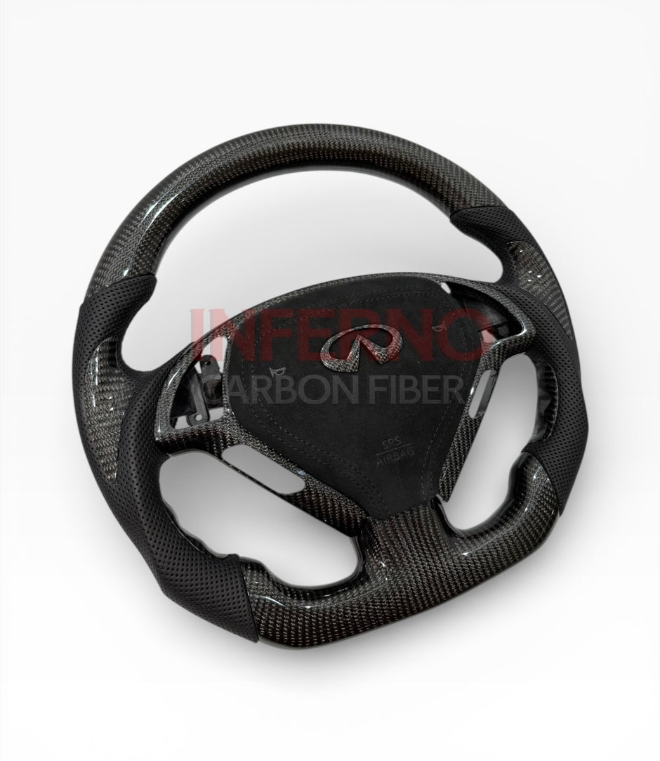 G37 Deluxe Carbon Fiber Steering Wheel