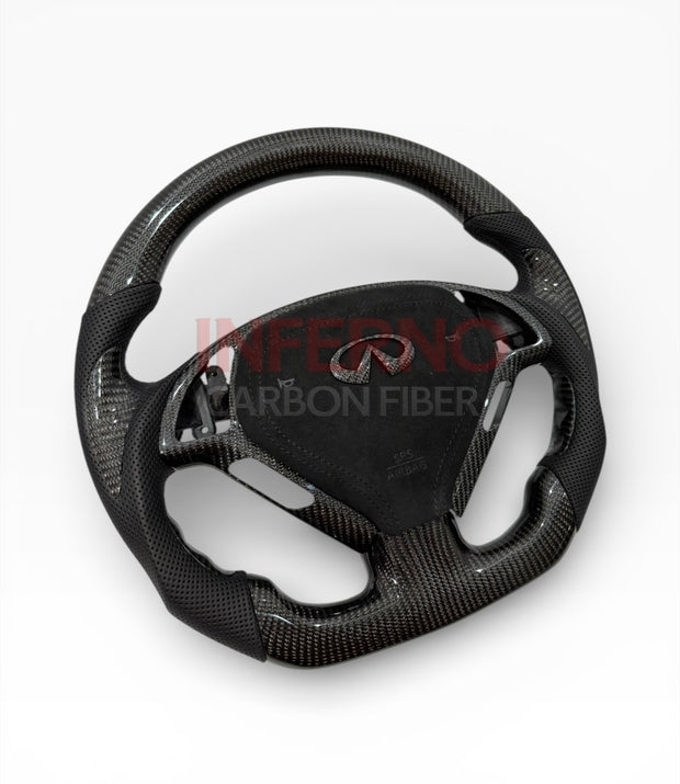 G37 Deluxe Carbon Fiber Steering Wheel
