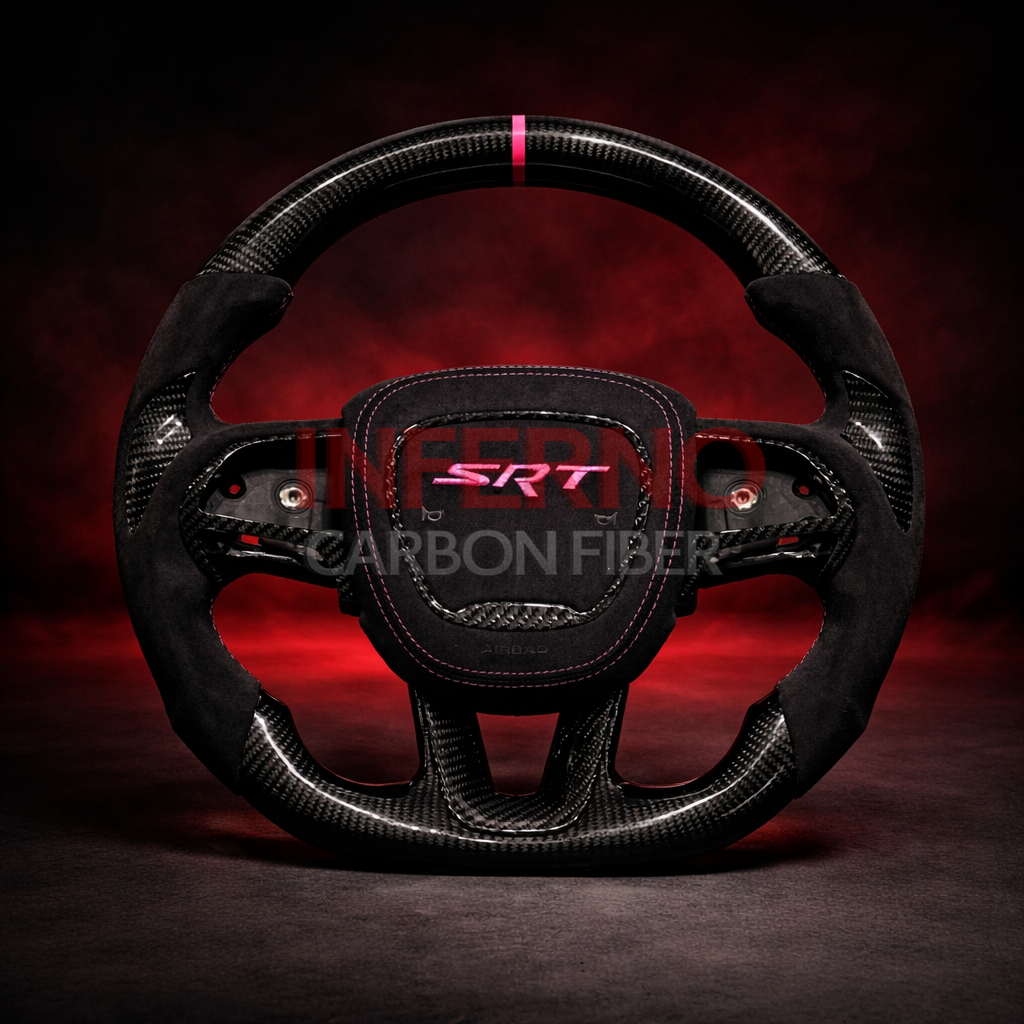 2015-2023 Dodge Challenger/Charger/Durango/Trackhawk/Jeep SRT Carbon Fiber Steering Wheel || Made to Order