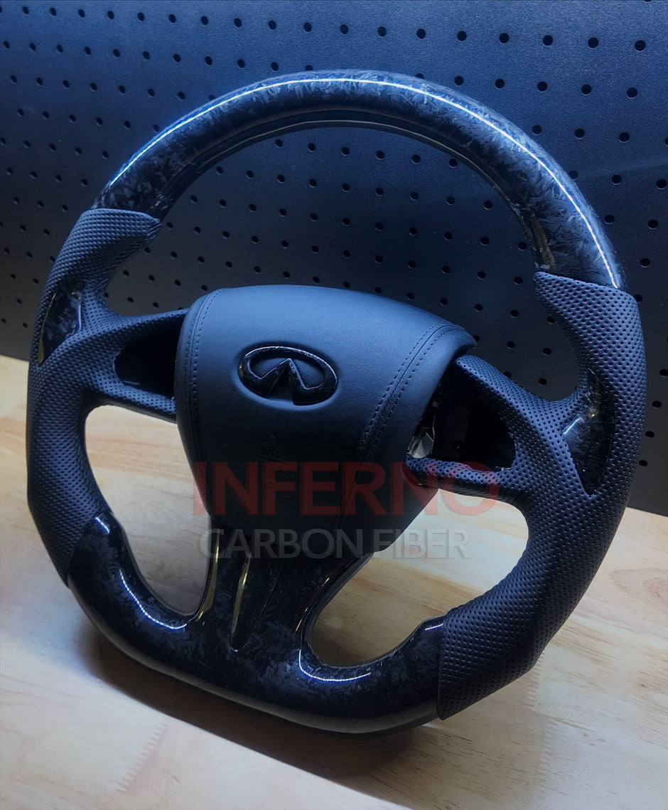 Custom Infiniti Q50 2014-2017 Carbon Fiber Steering Wheel || Made to Order