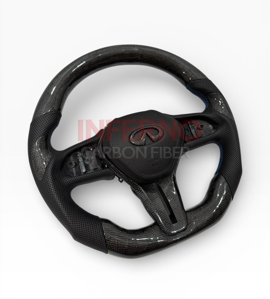 Q60/Q50 Blackout Carbon Fiber Steering Wheel 2018-2024