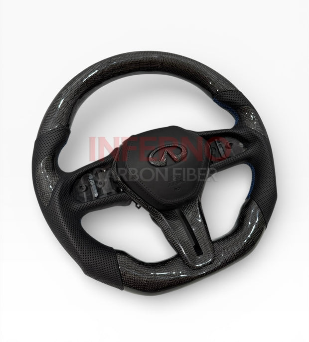 Q60/Q50 Blackout Carbon Fiber Steering Wheel 2018-2024