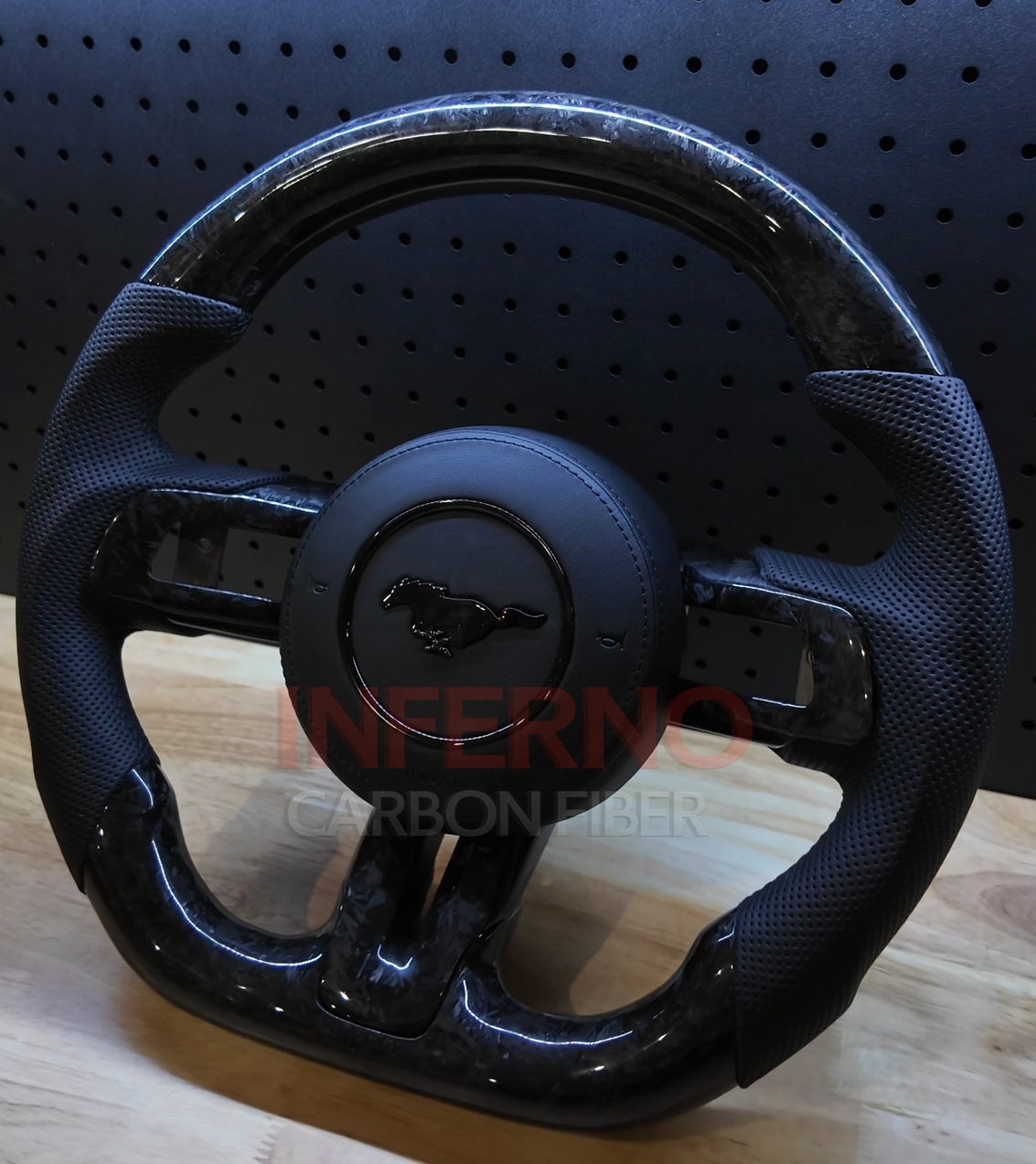 Custom Ford Mustang 2015-2023 S550 Carbon Fiber Steering Wheel || Made to Order