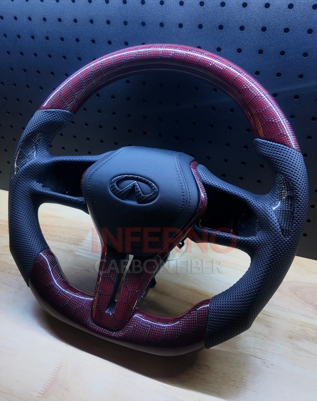 Custom Infiniti Q60/Q50 2018-2023 Carbon Fiber Steering Wheel || Made to Order