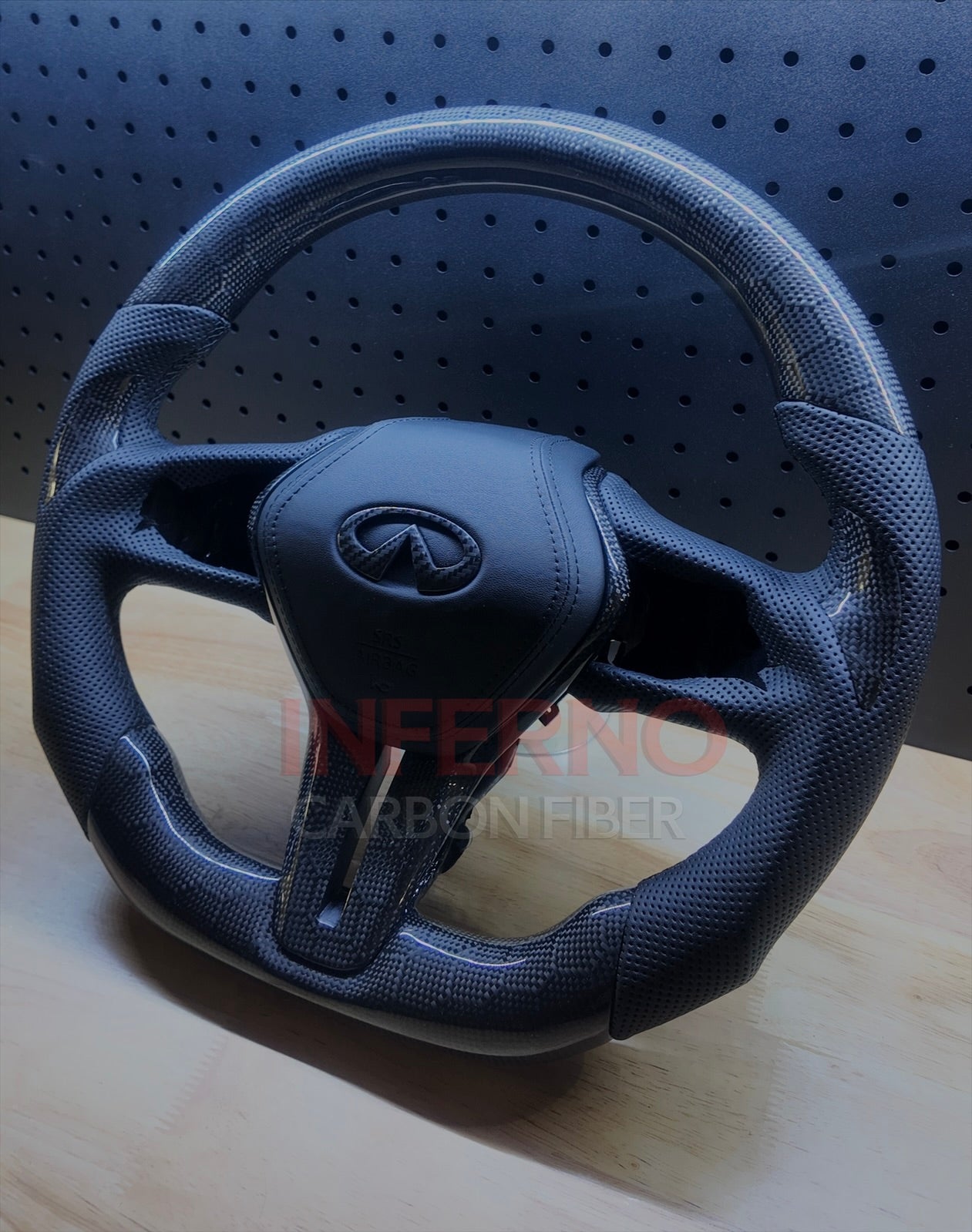 Custom Infiniti Q60/Q50 2018-2023 Carbon Fiber Steering Wheel || Made to Order