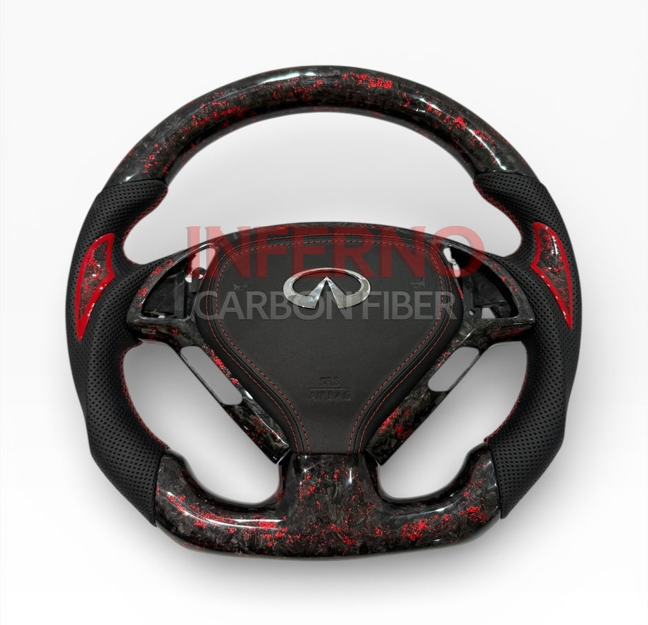 G37 Inferno-Forged Carbon Fiber Steering Wheel
