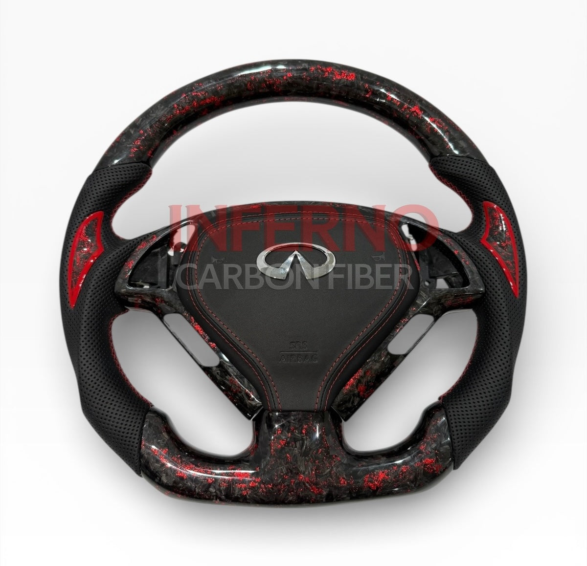 G37 Inferno-Forged Carbon Fiber Steering Wheel