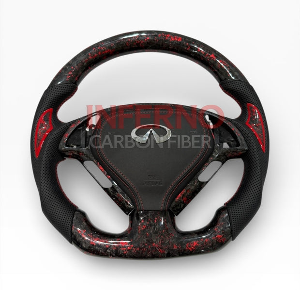 G37 Inferno-Forged Carbon Fiber Steering Wheel
