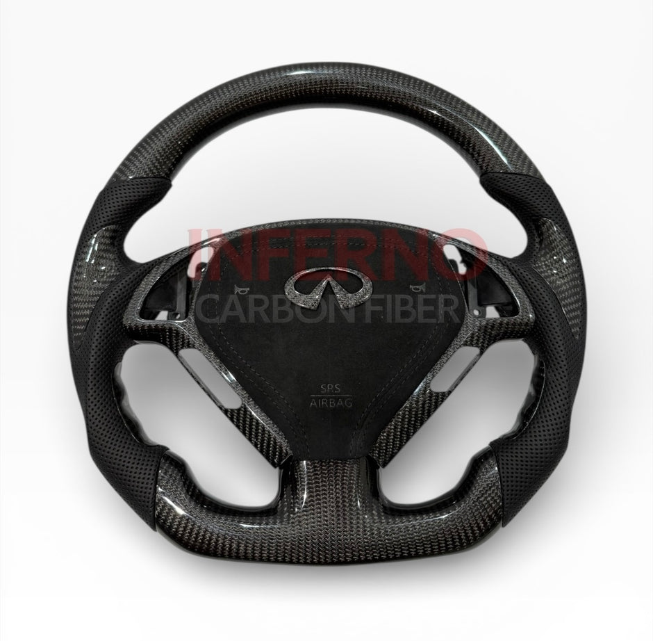 G37 Deluxe Carbon Fiber Steering Wheel