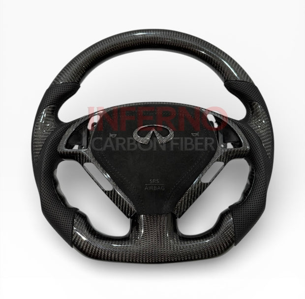 G37 Deluxe Carbon Fiber Steering Wheel