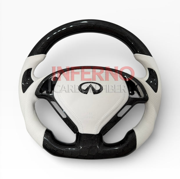 G37 Panda Honeycomb Carbon Fiber Steering Wheel