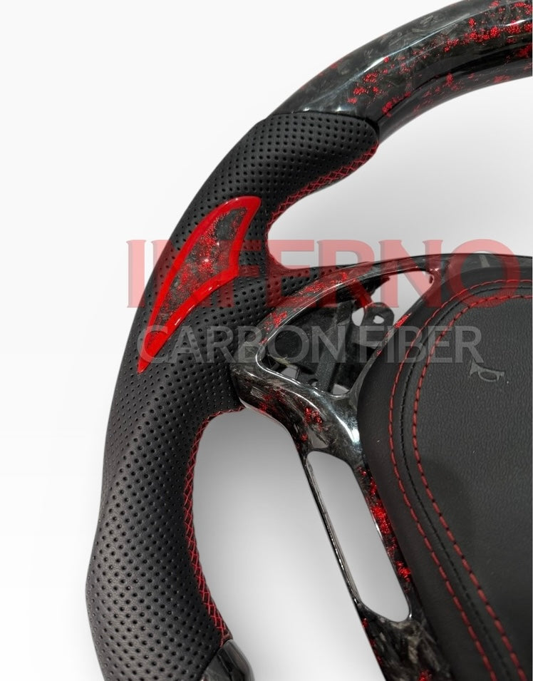 G37 Inferno-Forged Carbon Fiber Steering Wheel