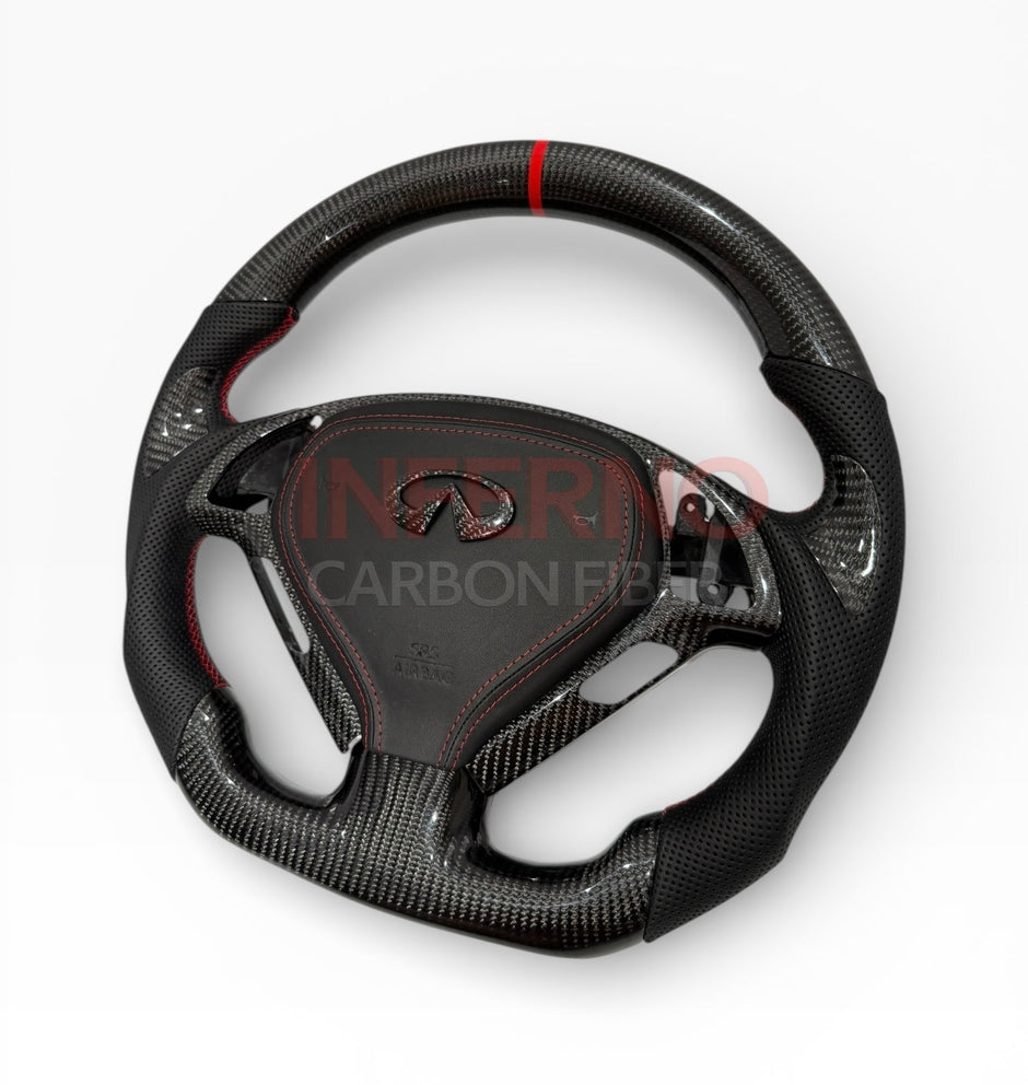 G37 Classic Carbon Fiber Steering Wheel