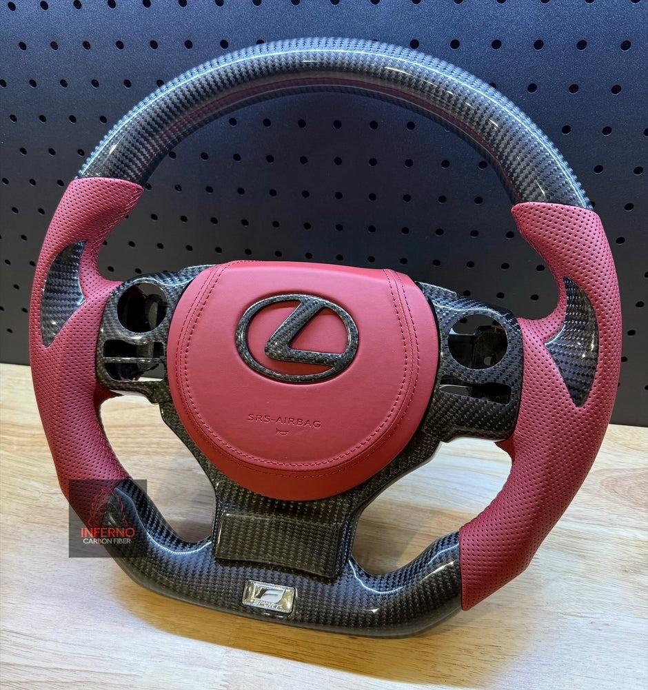 Custom Lexus IS/RC/GSF 2014+ Carbon Fiber Steering Wheel || Made to Order