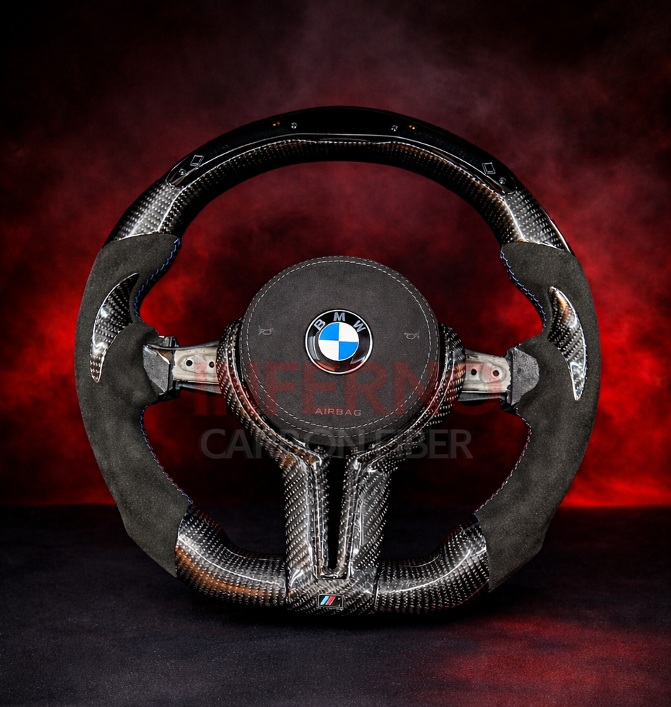Custom BMW 2012-2018 F3X/F8X/F2X/F1X Carbon Fiber Steering Wheel || Made to Order