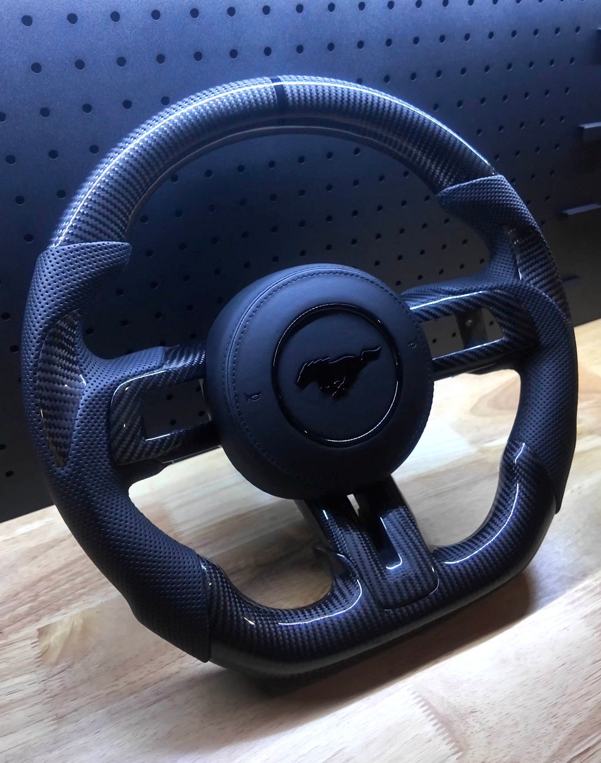 Mustang Phantom Carbon Fiber Steering Wheel