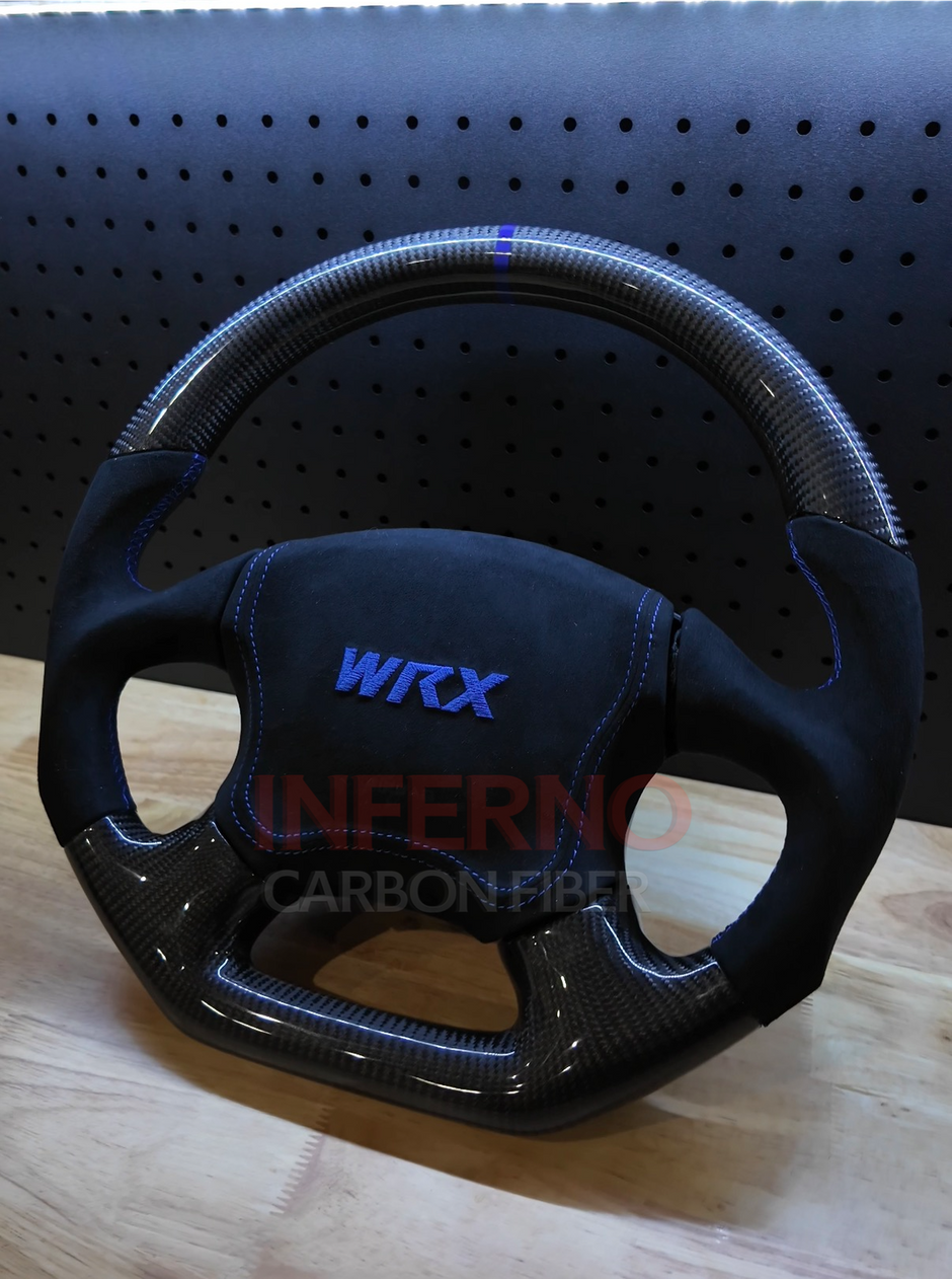 Custom Subaru WRX 2002-2004 Carbon Fiber Steering Wheel || Made to Order