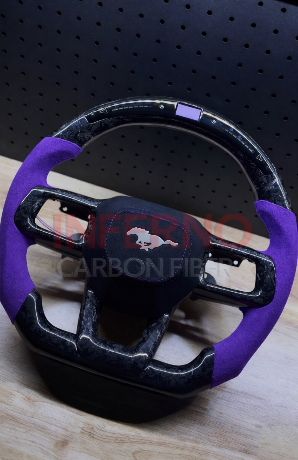 Custom Ford Mustang S650 Carbon Fiber Steering Wheel || Made to Order