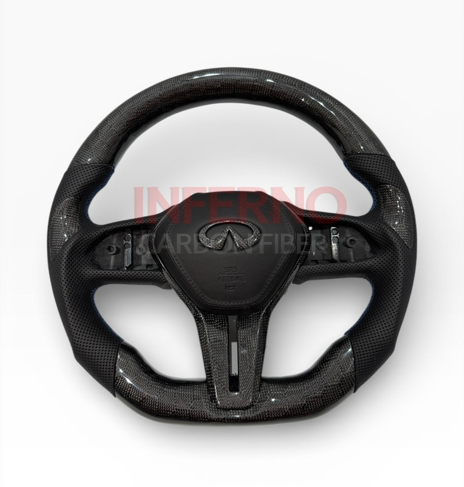 Q60/Q50 Blackout Carbon Fiber Steering Wheel 2018-2024