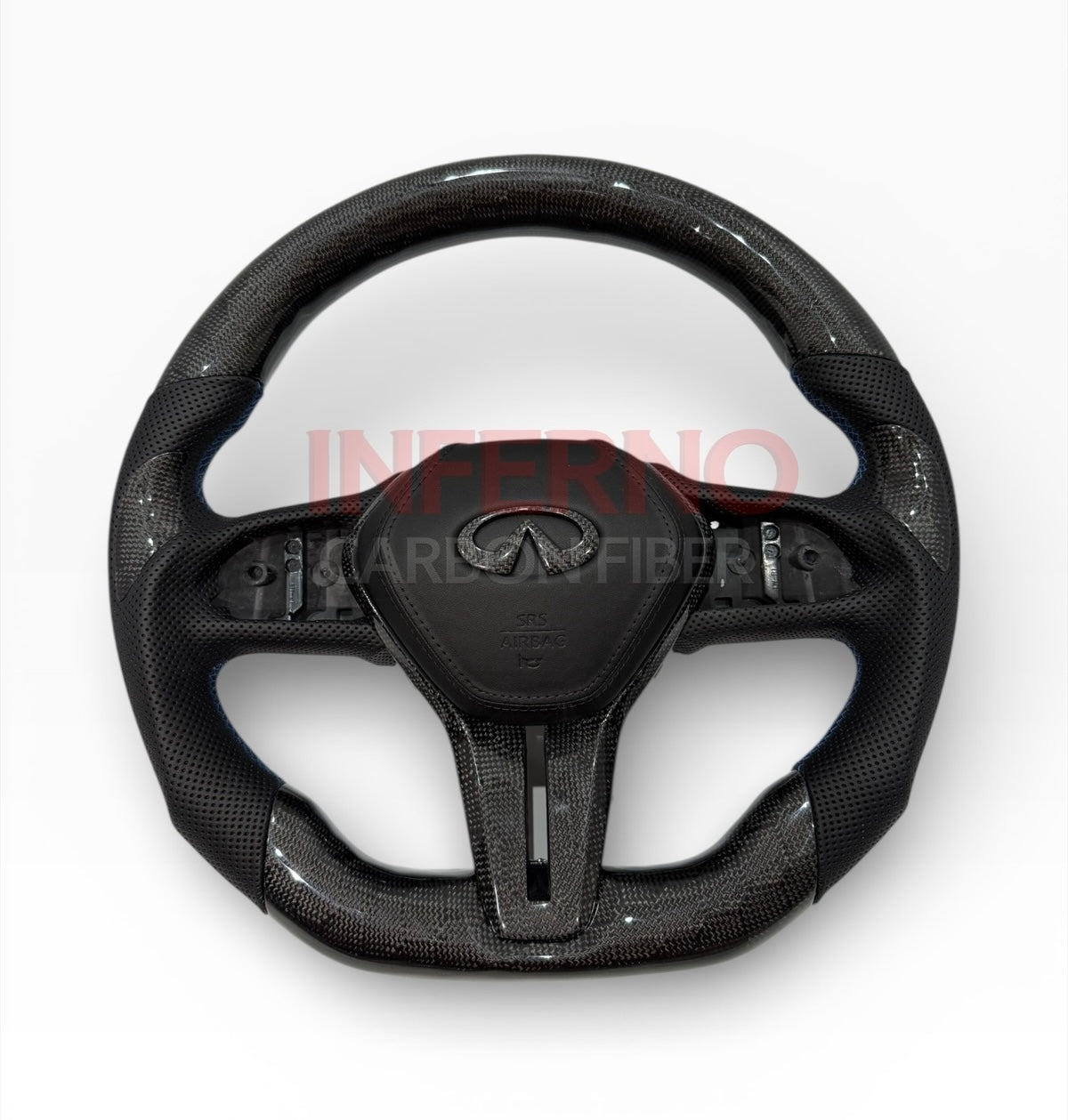 Q60/Q50 Blackout Carbon Fiber Steering Wheel 2018-2024