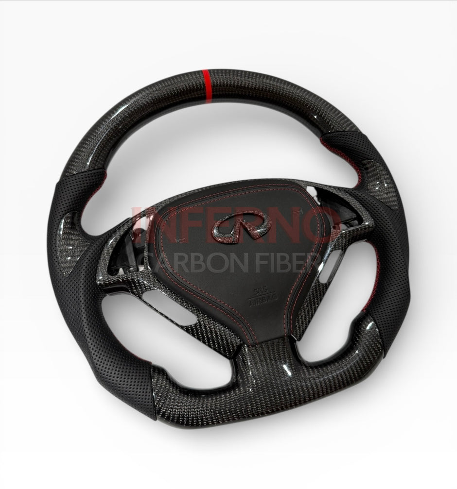 G37 Classic Carbon Fiber Steering Wheel