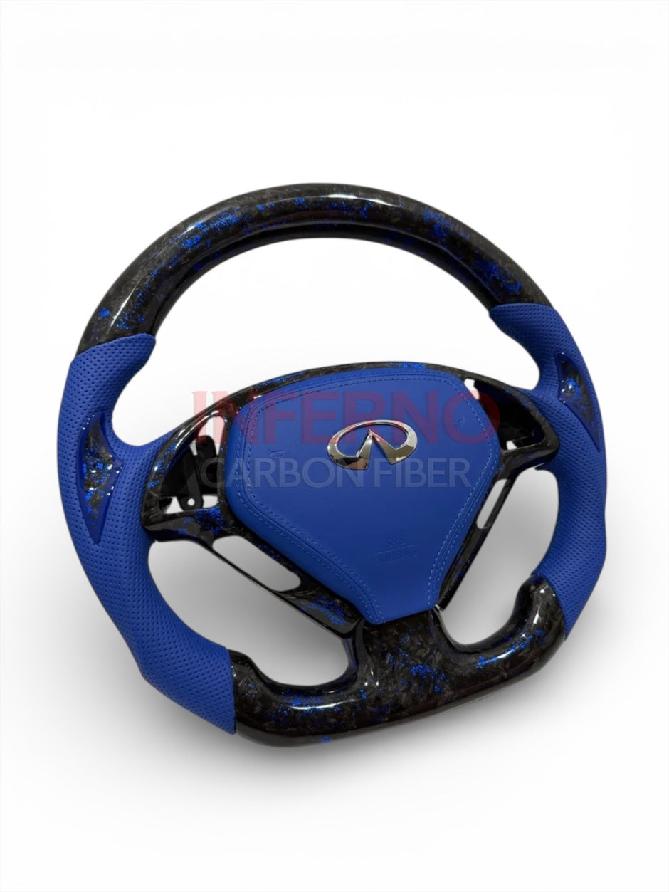 G37 Aqua-Forged Carbon Fiber Steering Wheel