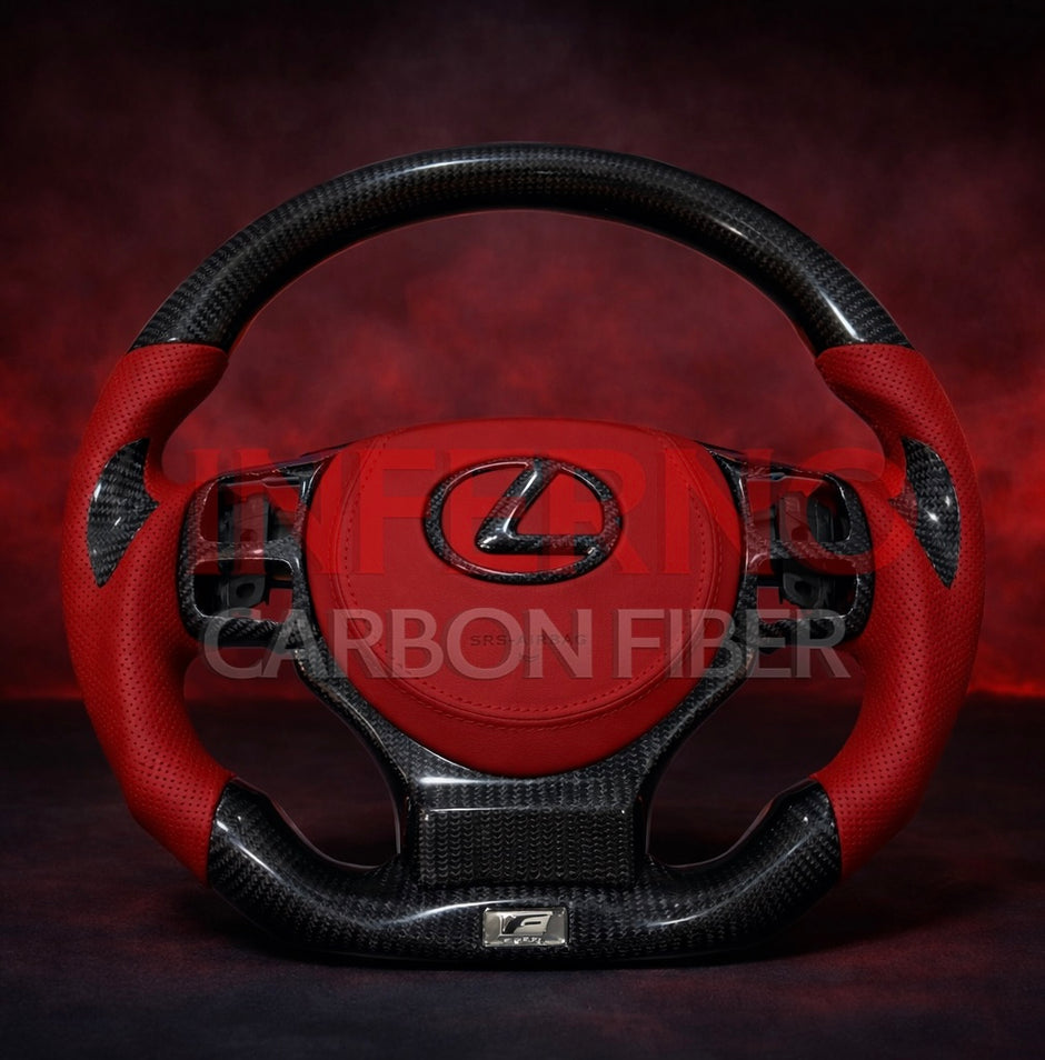 Custom Lexus IS/RC/GSF 2014+ Carbon Fiber Steering Wheel || Made to Order