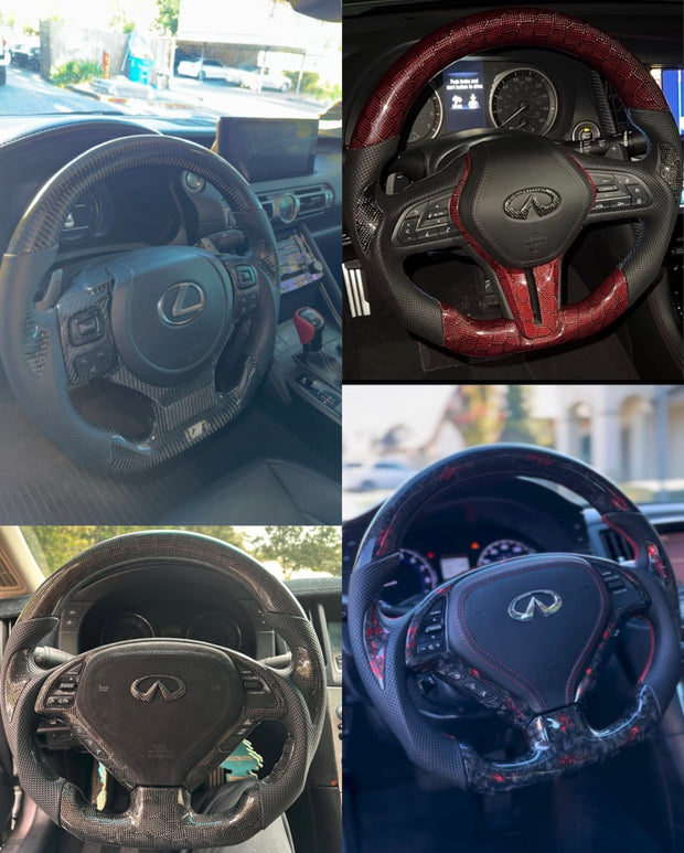 Custom Carbon Fiber Steering Wheels