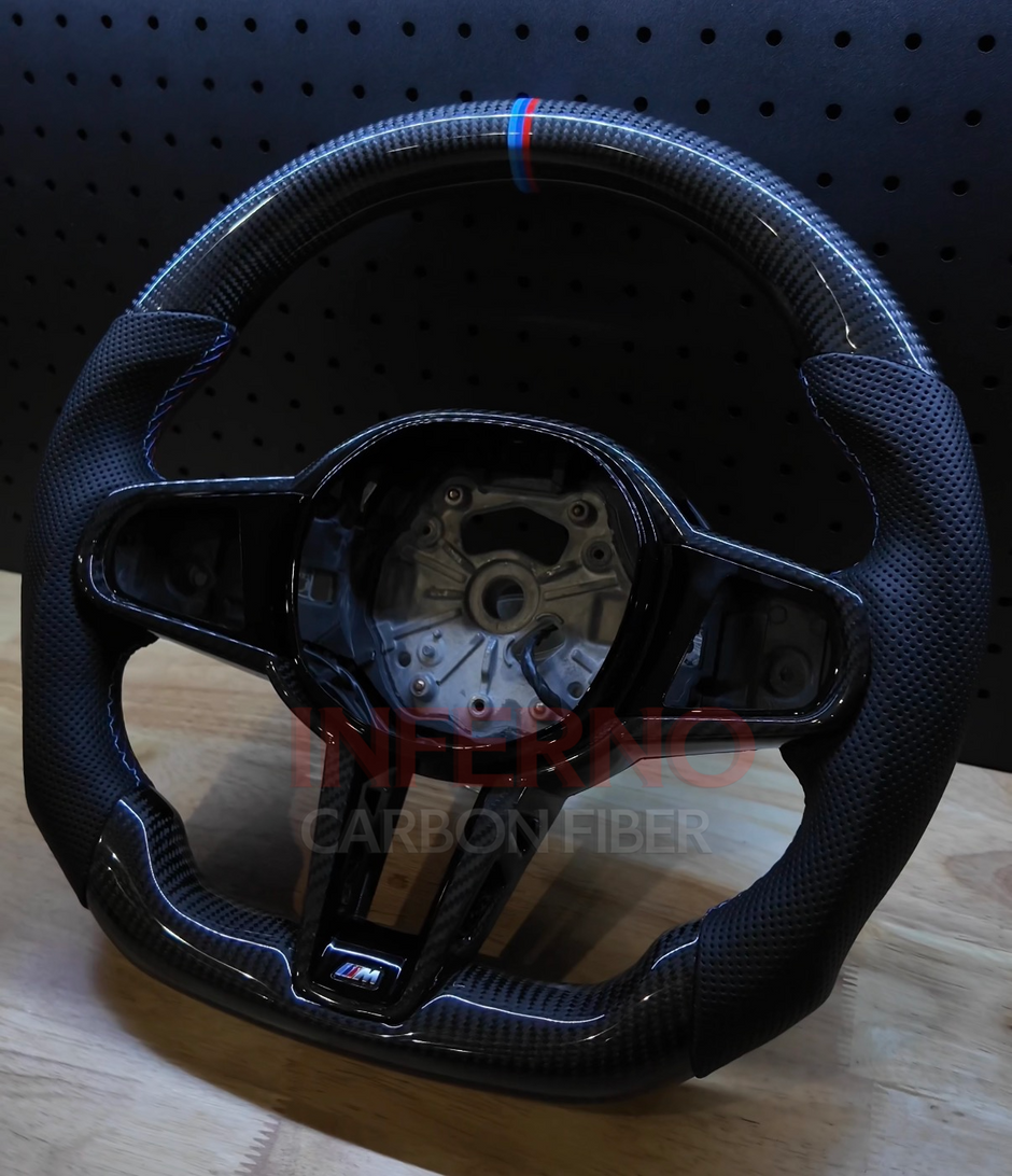 Custom BMW 2025 G8X LCI Carbon Fiber Steering Wheel || Made to Order