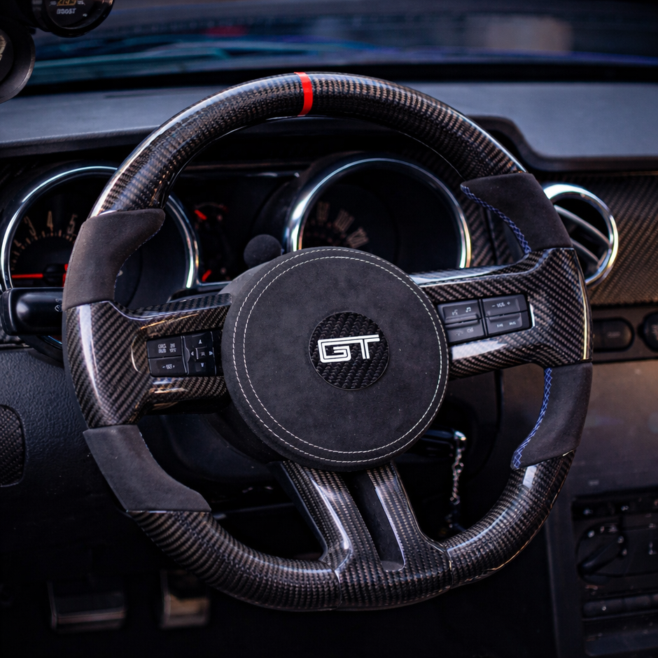 Custom Ford Mustang 2005-2012 S197 Carbon Fiber Steering Wheel || Made to Order