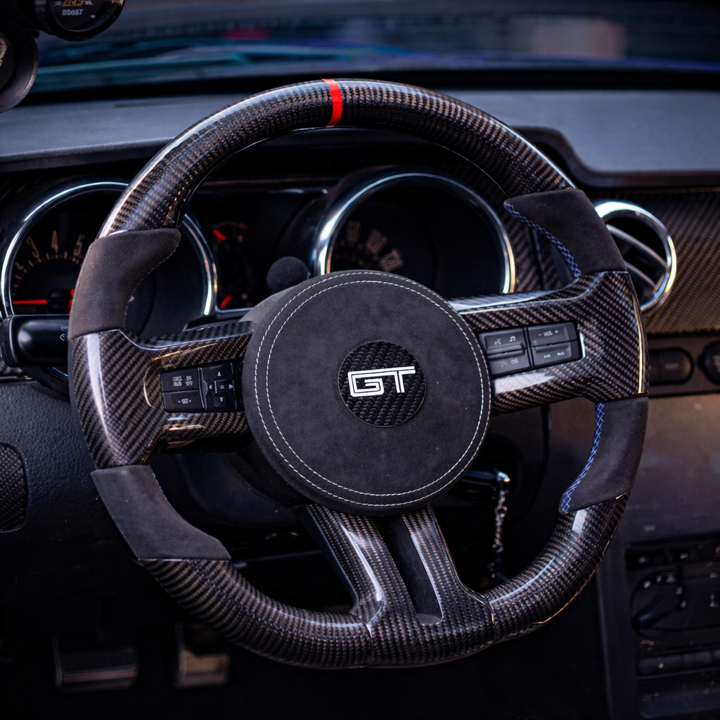Custom Ford Mustang 2005-2012 S197 Carbon Fiber Steering Wheel || Made to Order