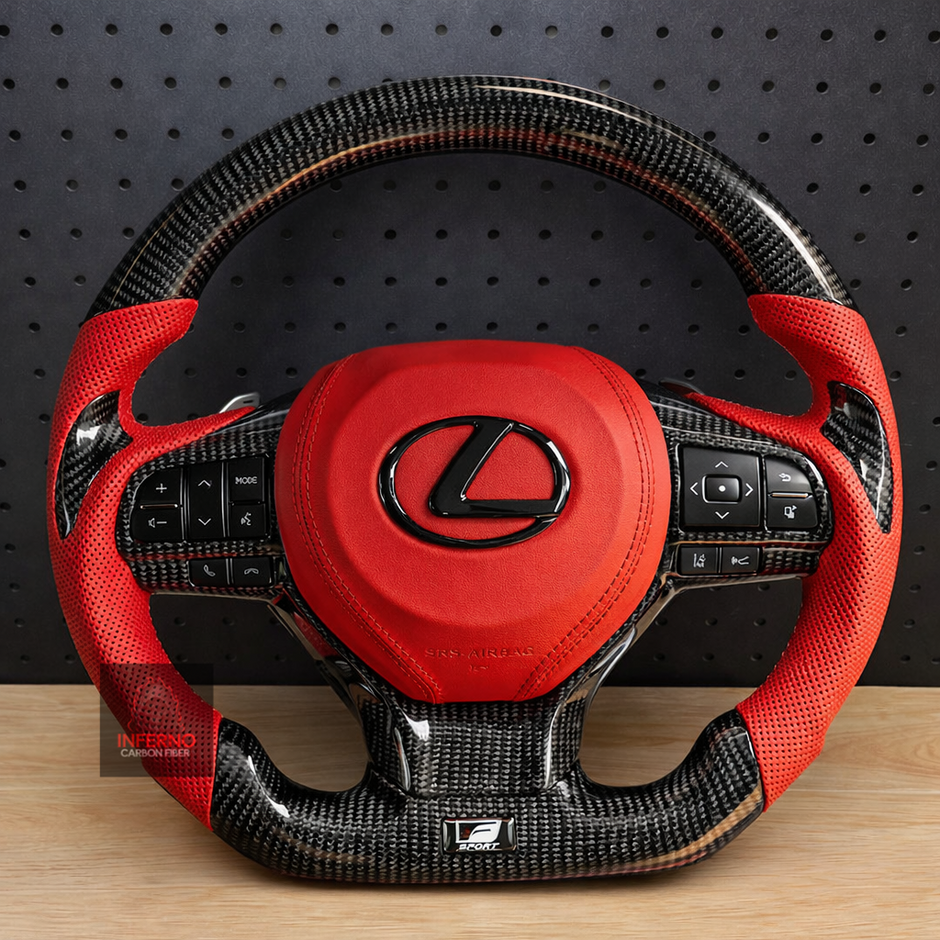 Custom Lexus ES/GS 2016-2020 Carbon Fiber Steering Wheel || Made to Order