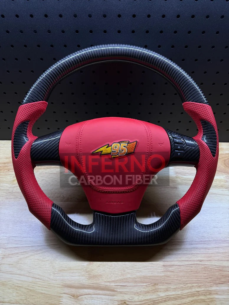 Custom Corvette C6 Carbon Fiber Steering Wheel || Made to Order