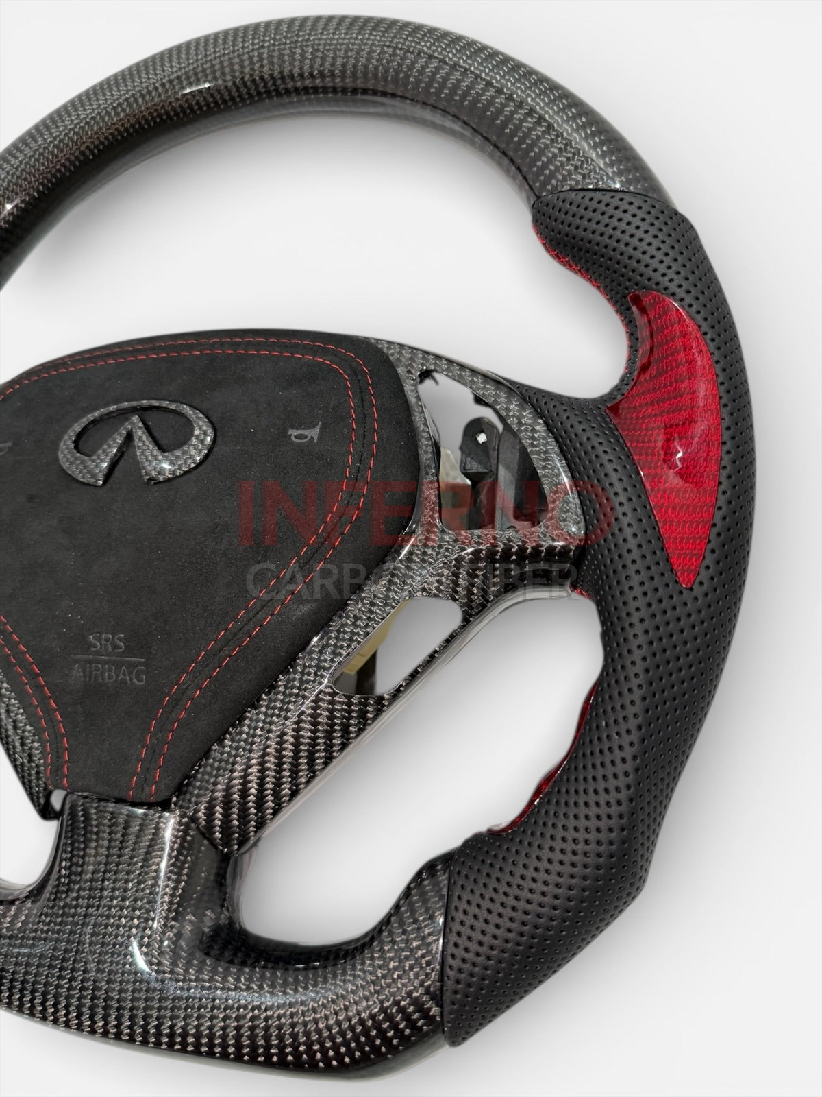 G37 Torchbearer Carbon Fiber Steering Wheel