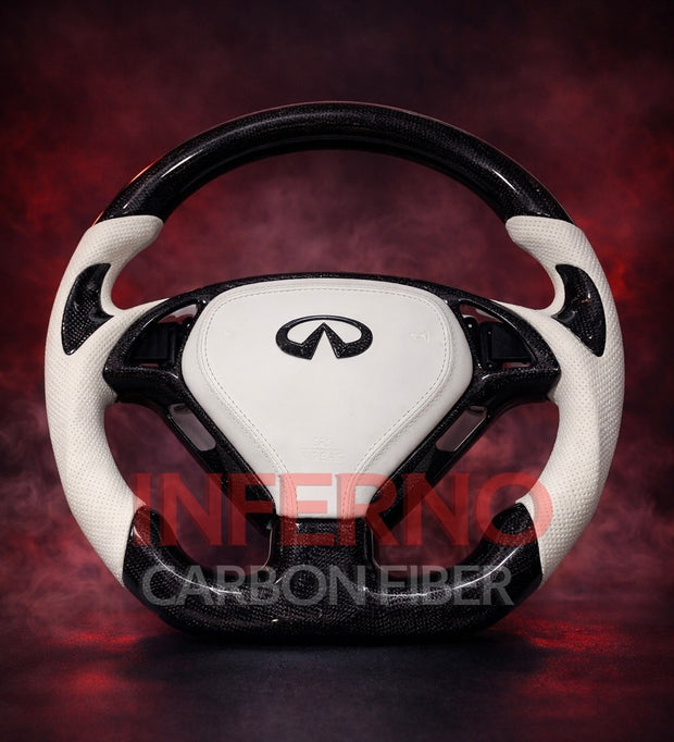 Custom Infiniti G37 Carbon Fiber Steering Wheel || Made to Order
