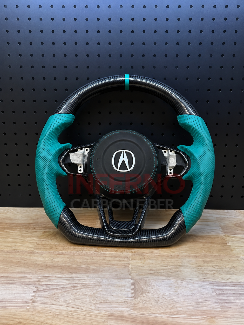 Custom Acura TLX 2021+ Carbon Fiber Steering Wheel || Made to Order
