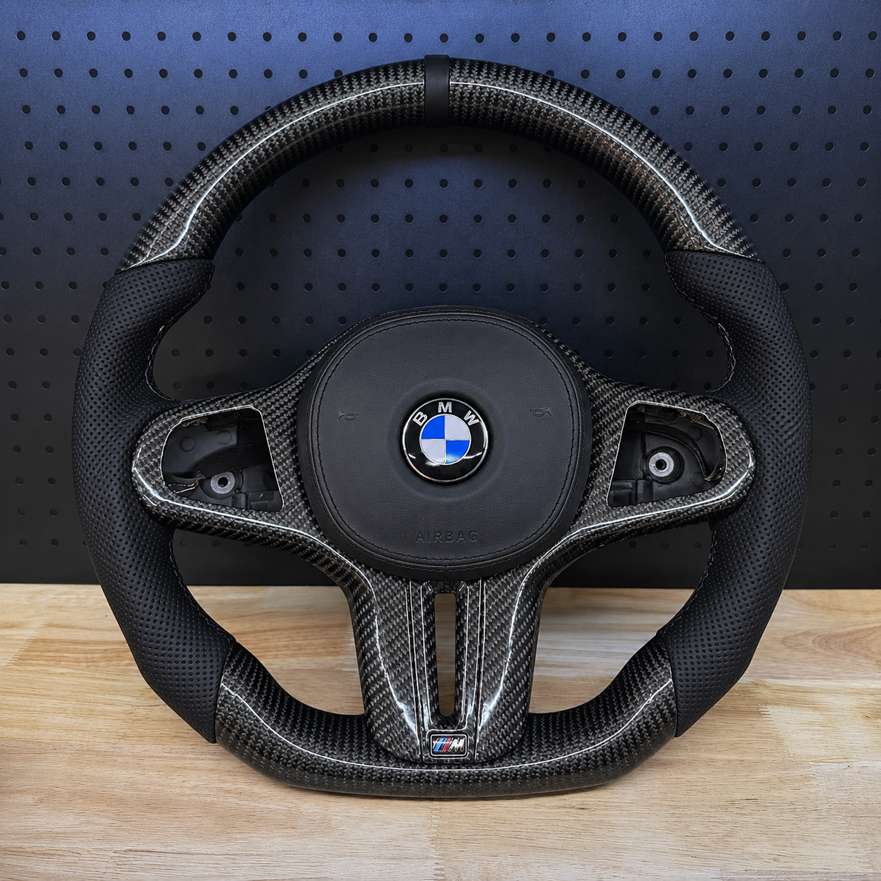 Custom BMW G20/G22 3/4-Series M-Sport 2019-2024 Carbon Fiber Steering Wheel || Made to Order