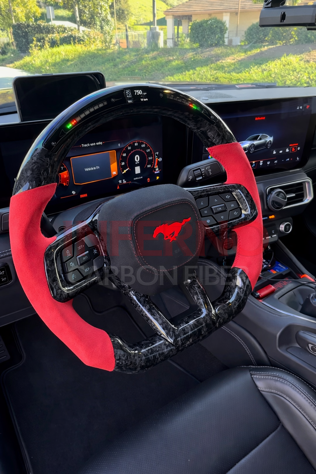Custom Ford Mustang S650 Carbon Fiber Steering Wheel || Made to Order