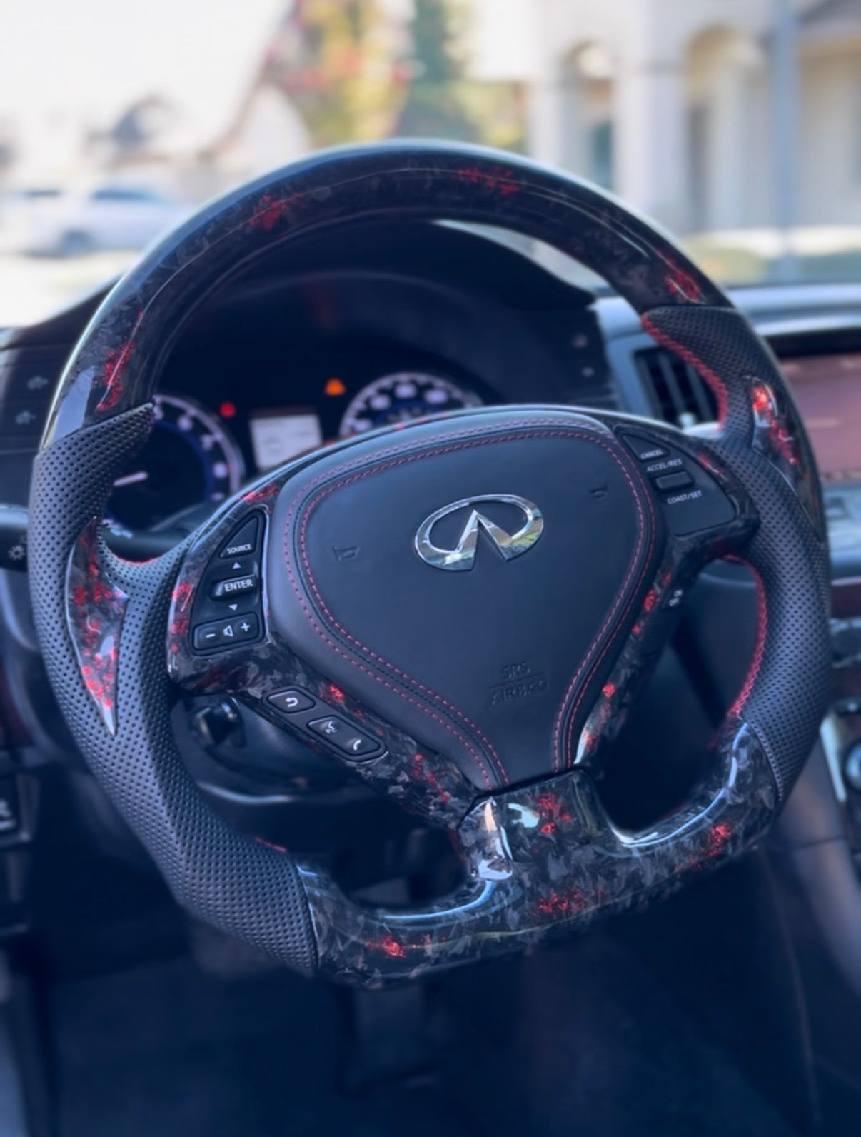 Custom Infiniti G37 Carbon Fiber Steering Wheel || Made to Order