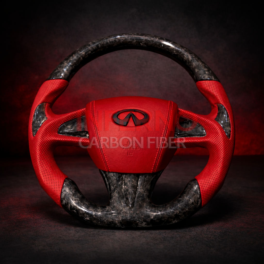 Custom Infiniti Q50 2014-2017 Carbon Fiber Steering Wheel || Made to Order