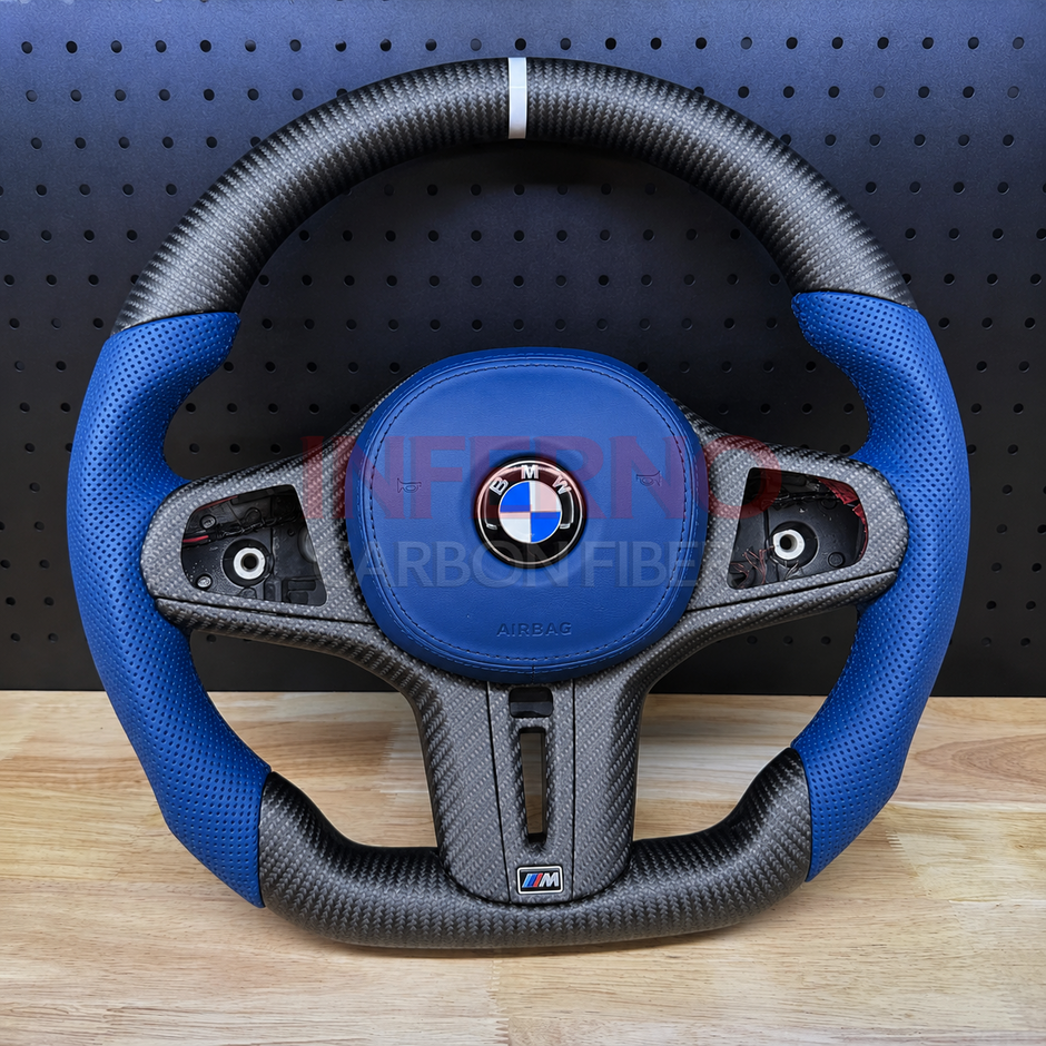 Custom BMW G80/G82/G87 M2/M3/M4 2021-2024 Carbon Fiber Steering Wheel || Made to Order