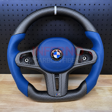 Custom BMW G80/G82/G87 M2/M3/M4 2021-2024 Carbon Fiber Steering Wheel || Made to Order