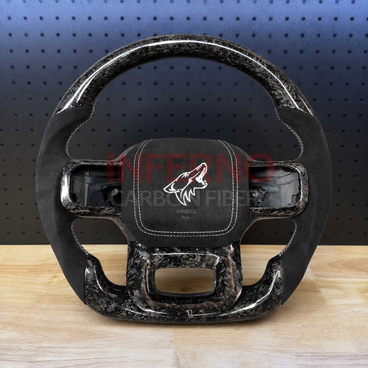 Custom Ford F150 Raptor 2021+ Carbon Fiber Steering Wheel
