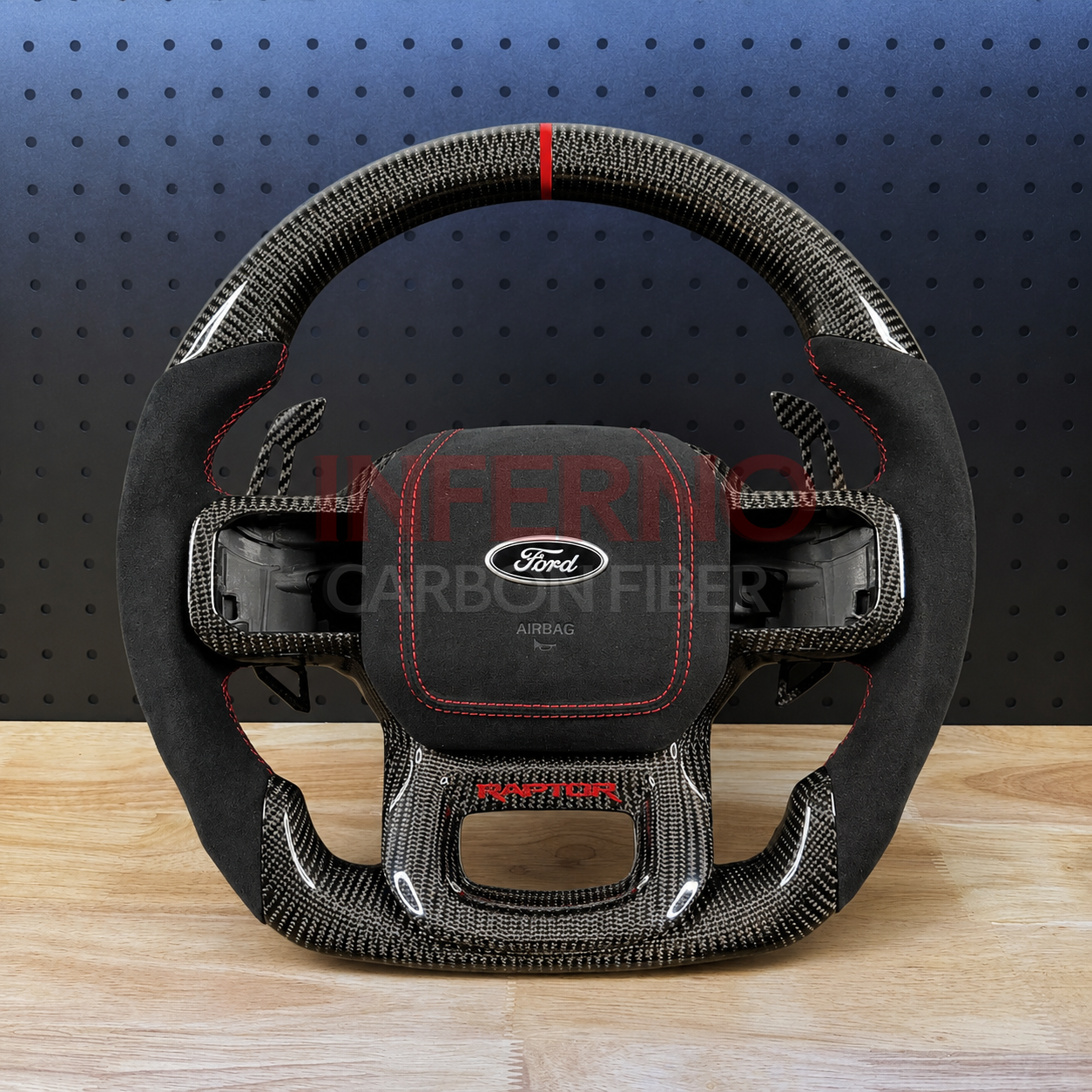 Custom Ford F150 Raptor 2021+ Carbon Fiber Steering Wheel