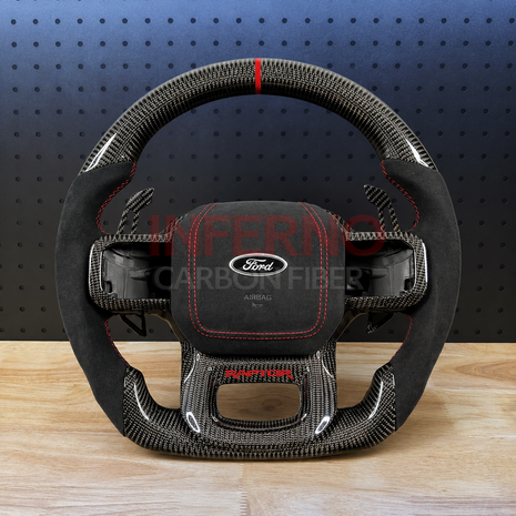 Custom Ford F150 Raptor 2021+ Carbon Fiber Steering Wheel