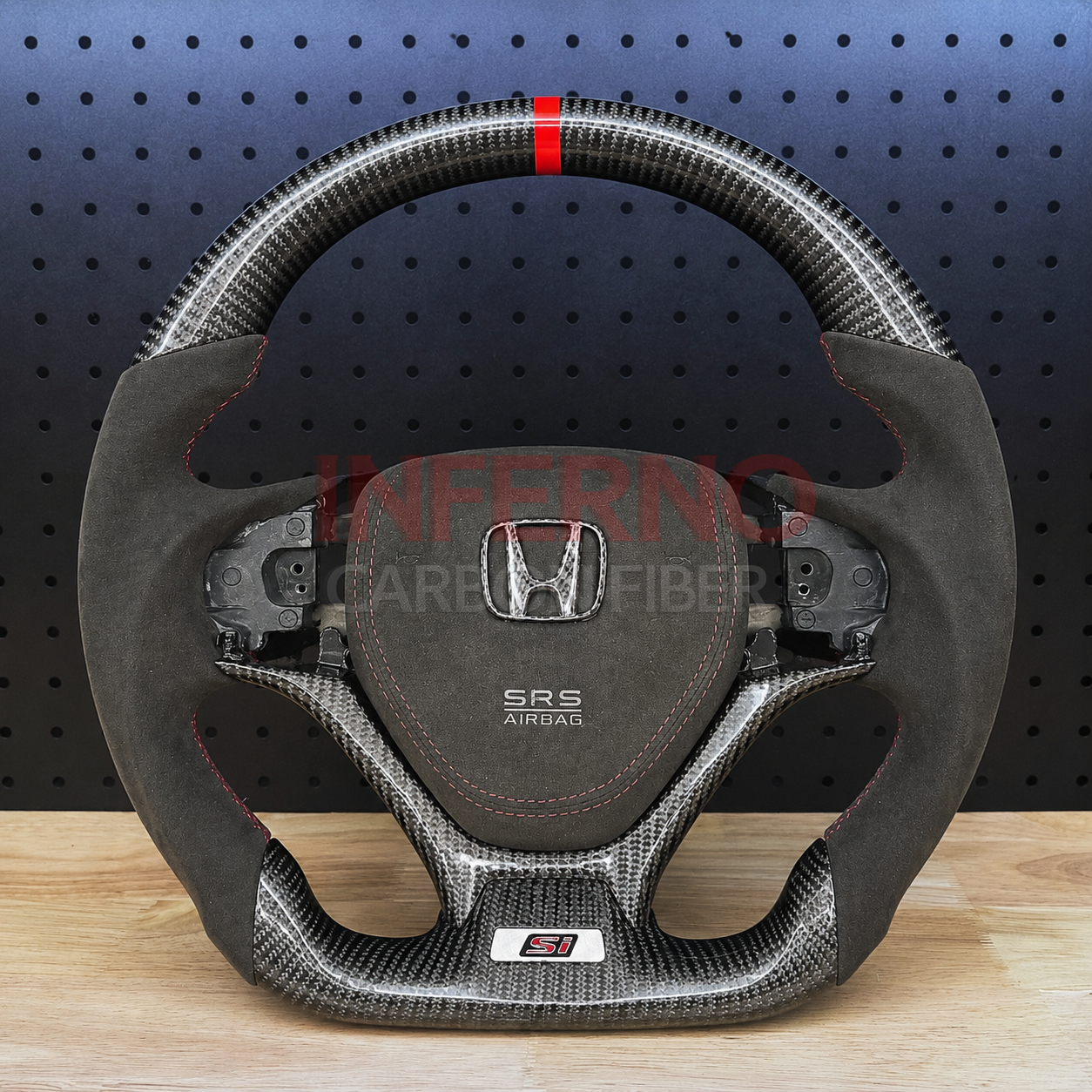 Custom Honda Civic 9th Gen 2012-2015 Carbon Fiber Steering Wheel
