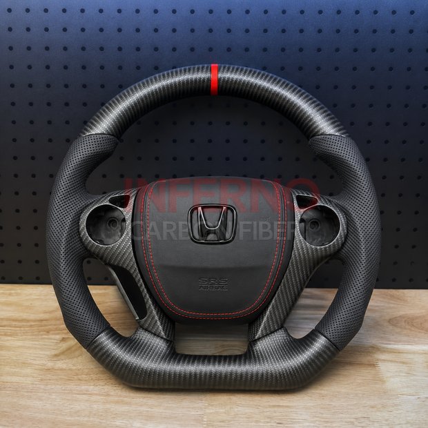 Custom Honda Accord 9th Gen 2013-2017 Carbon Fiber Steering Wheel