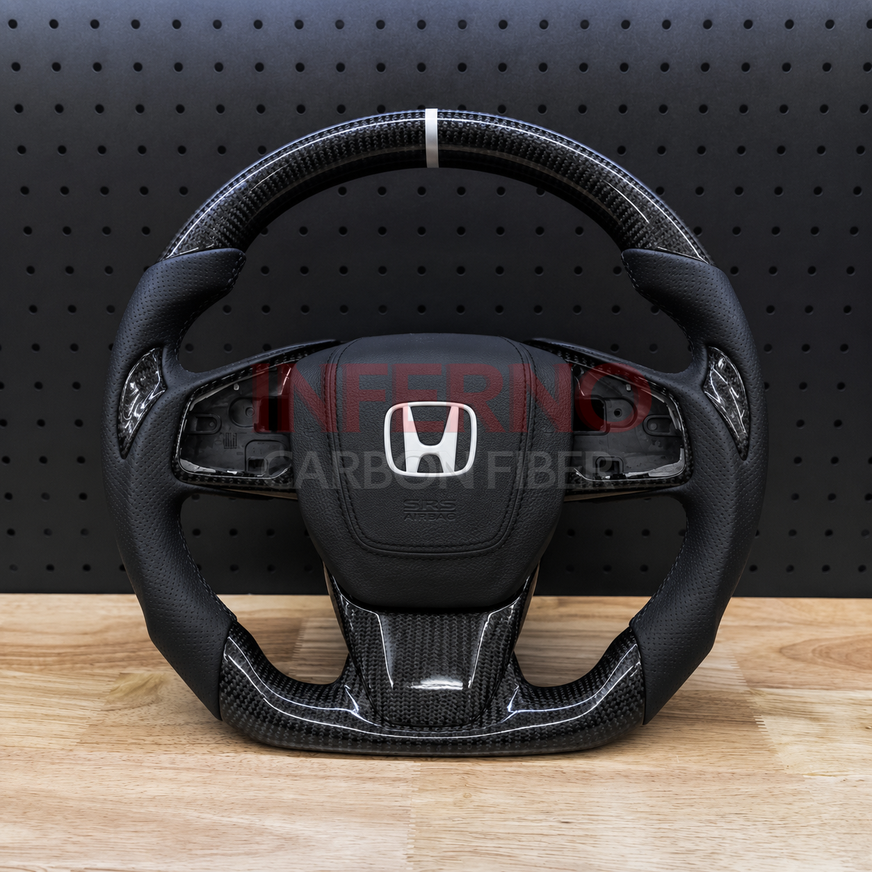 Custom Honda Civic 10th Gen 2016-2021 Carbon Fiber Steering Wheel