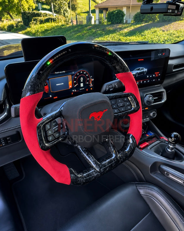 Custom Ford Mustang S650 Carbon Fiber Steering Wheel || Made to Order